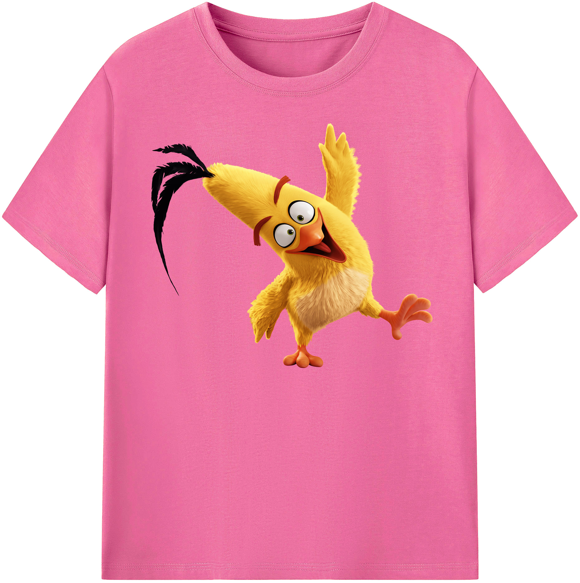 （画像用） Angry Birds アングリーバード レディースカジュアルプリントTシャツ（綿100％）